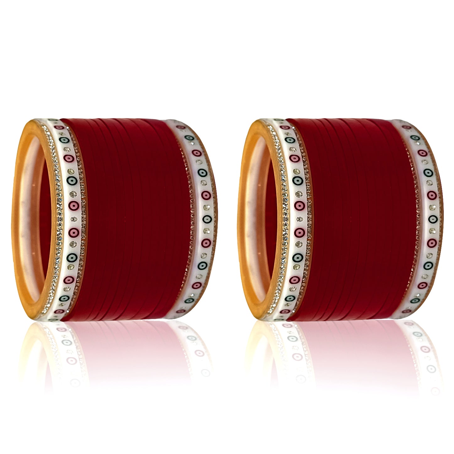 Bridal Punjabi Mini Chuda Bangle Set for Women's and Girls (1 Pair)