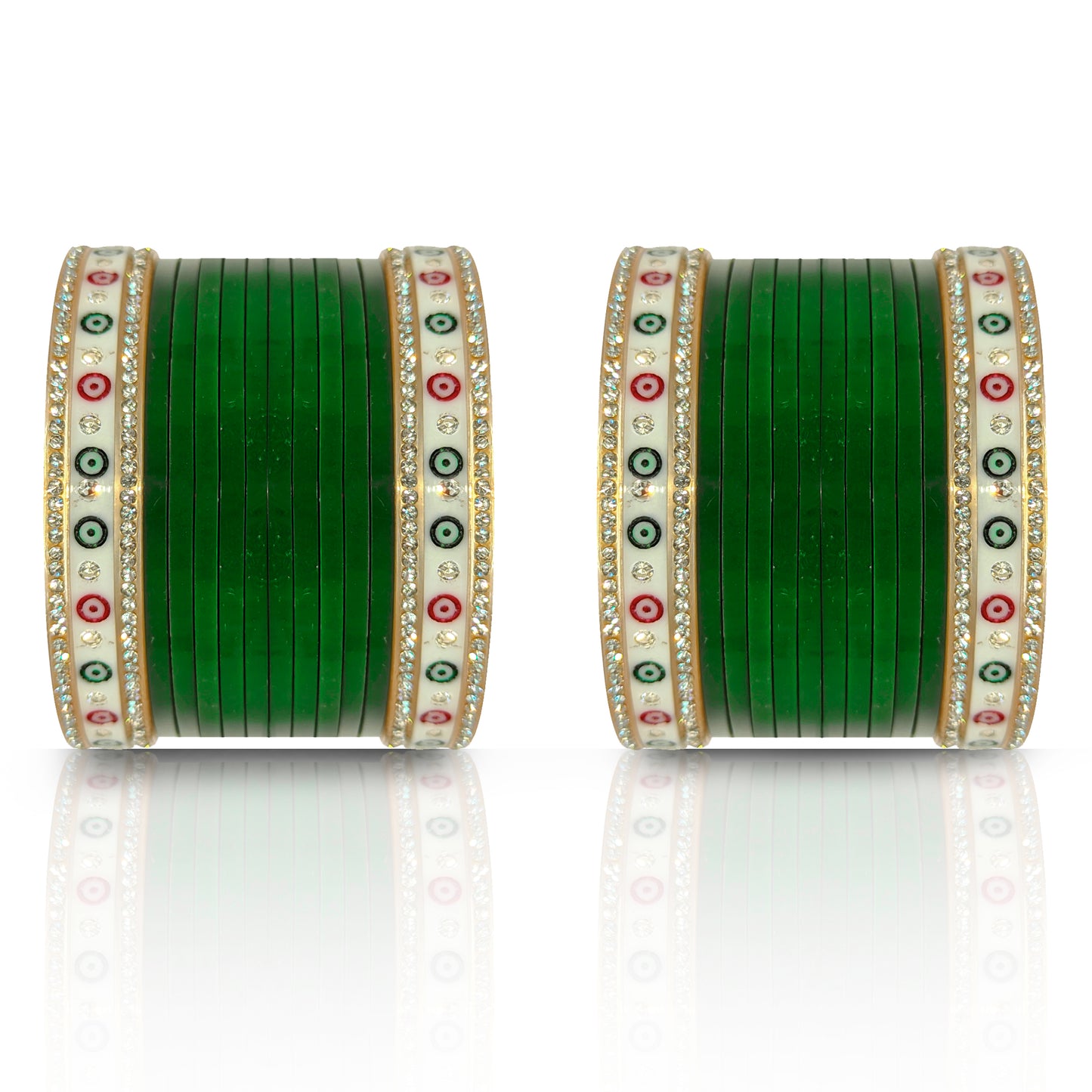 Bridal Punjabi Mini Chuda Bangle Set for Women's and Girls (1 Pair)