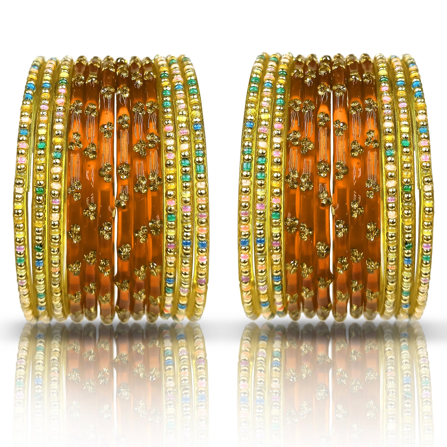 Glass Bangle Set for Women and Girls (1 Pair)