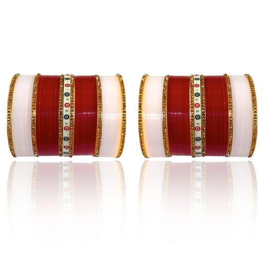 Bridal Wedding Chuda Set for Women's (1 Pair)
