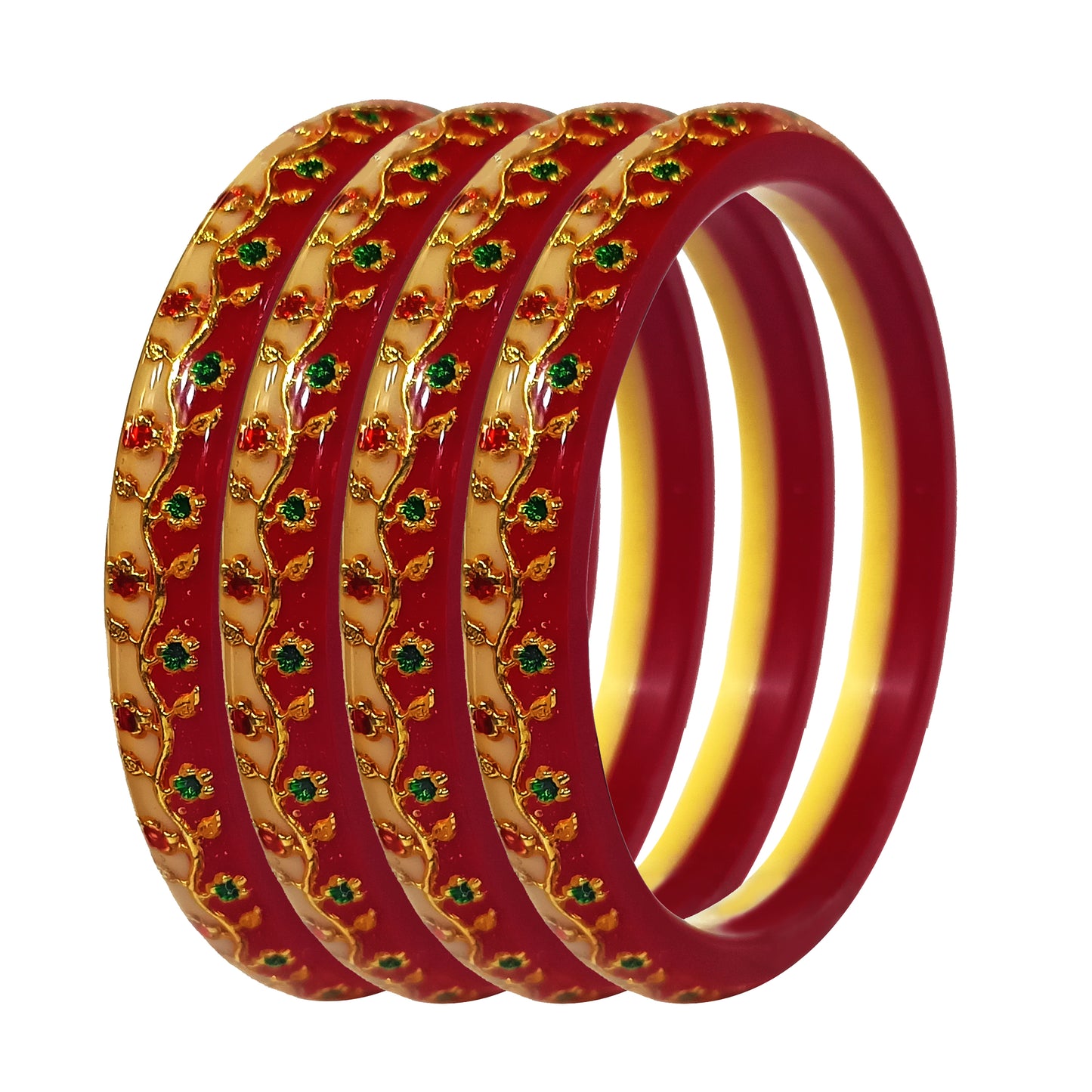 Bengali Style Seep Bangle for Girl's/Women's (4Pc)