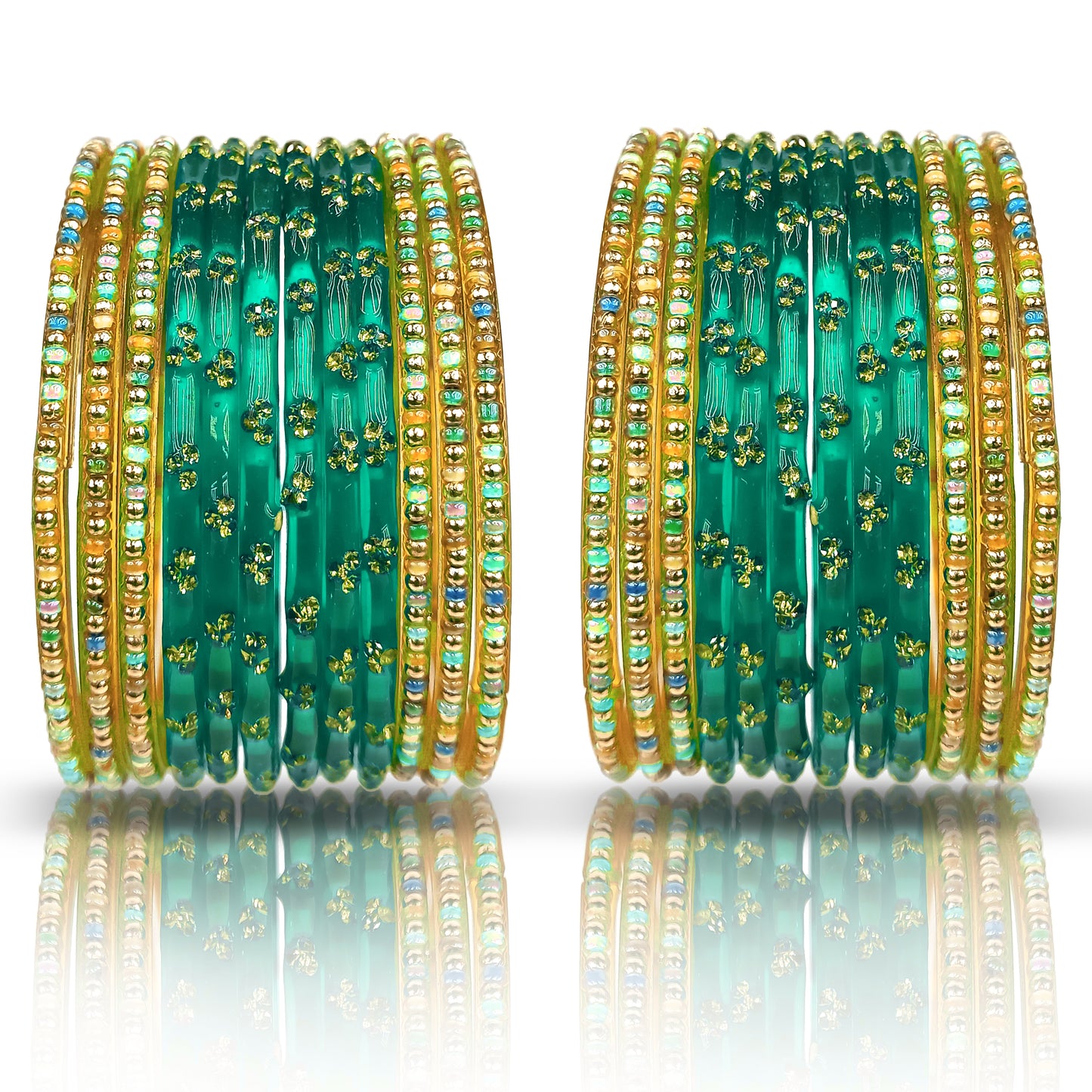 Glass Bangle Set for Women and Girls (1 Pair)