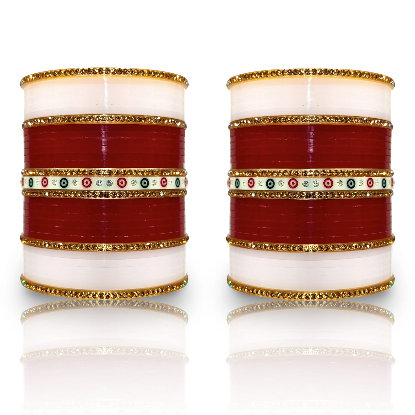 Bridal Wedding Chuda Set for Women's (1 Pair)