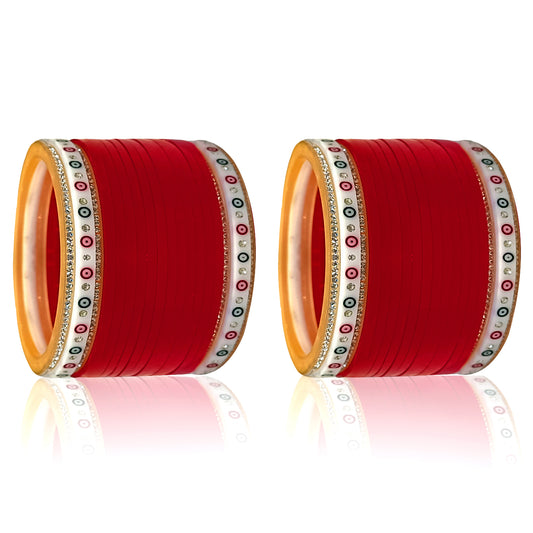 Bridal Punjabi Mini Chuda Bangle Set for Women's and Girls (1 Pair)