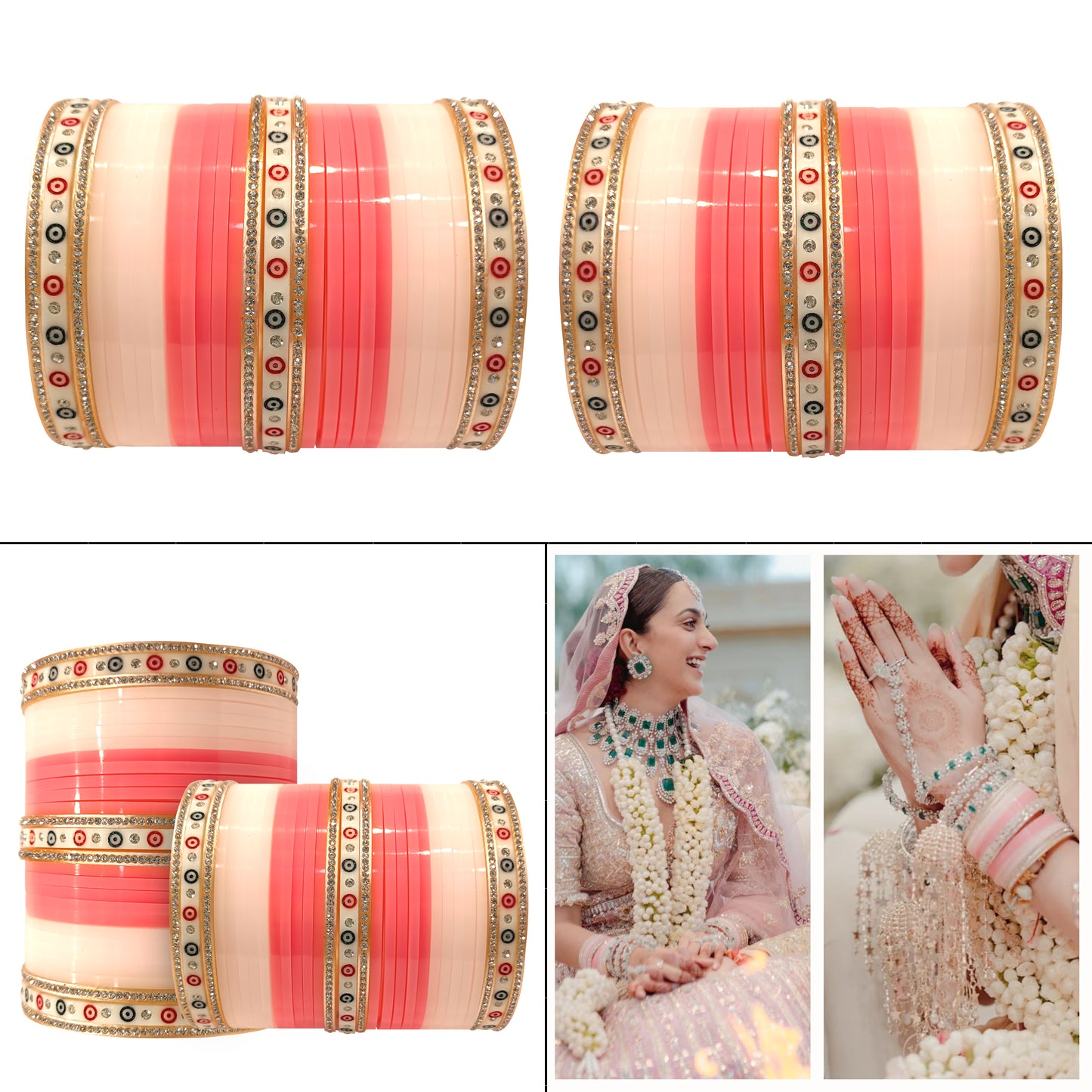 Kiara Advani Wedding Chuda Set for Women's (1 Pair)