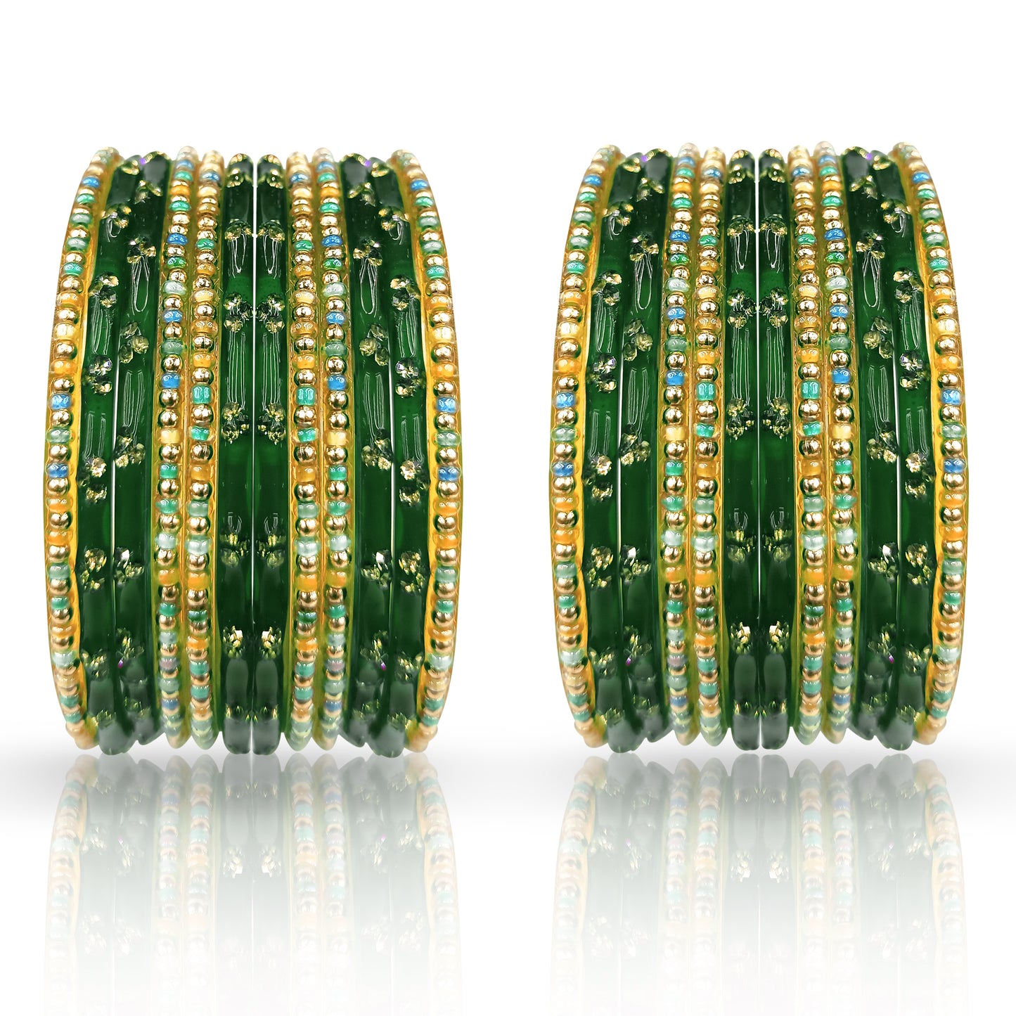 Glass Bangle Set for Women and Girls (1 Pair)