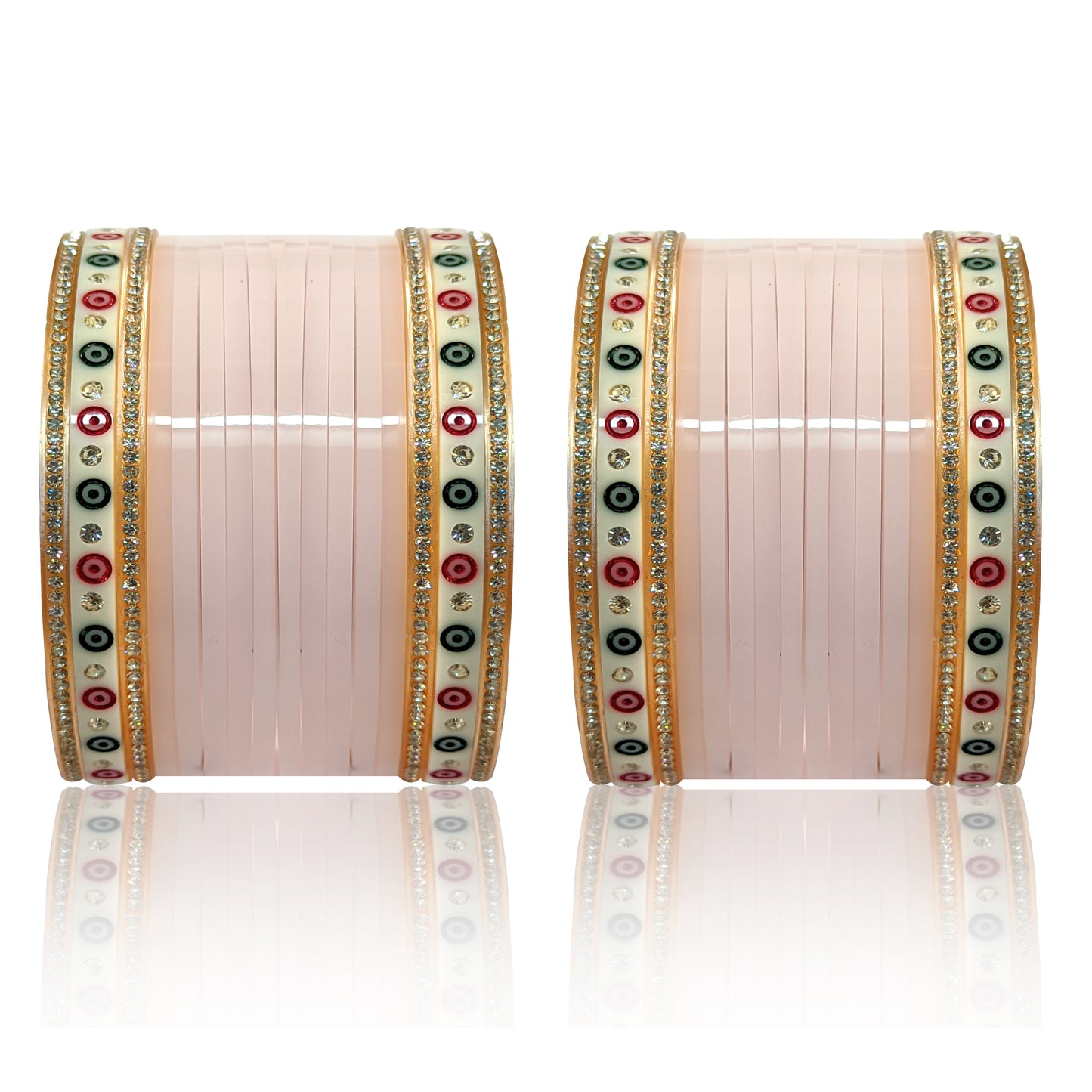 Bridal Punjabi Mini Chuda Bangle Set for Women's and Girls (1 Pair)