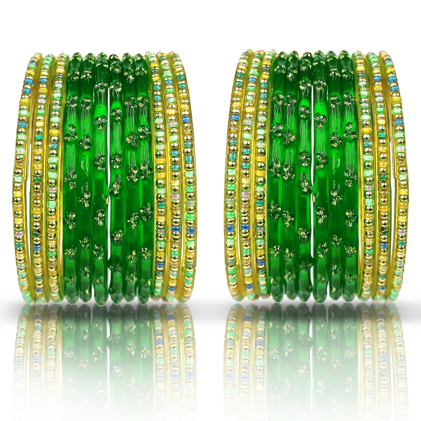 Glass Bangle Set for Women and Girls (1 Pair)