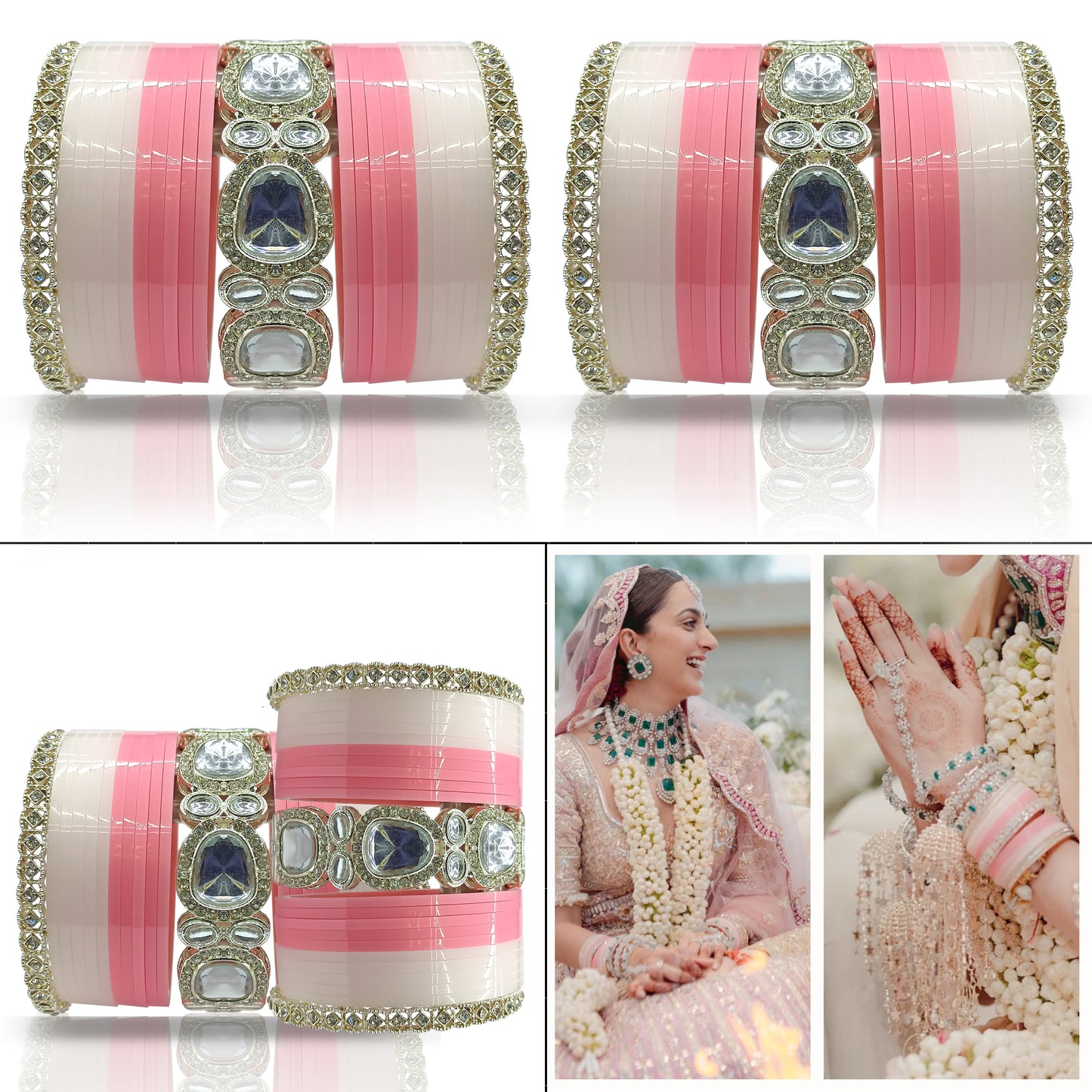 Kiara Advani Wedding Chuda Set for Women's (1 Pair)