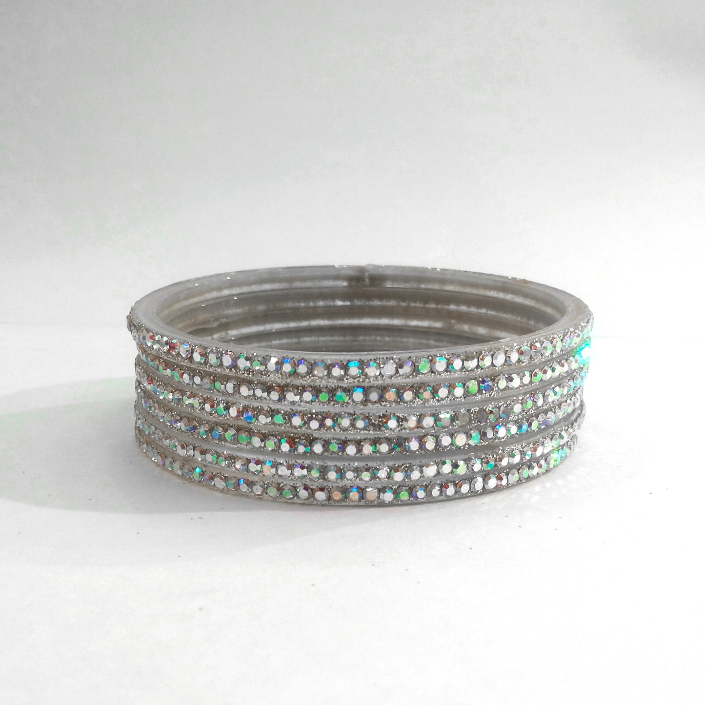 Beautiful Glass Glitter Bangle for Girls/Women's (1 Dozen)